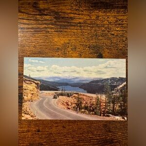 Vintage Donner Pass California Postcard